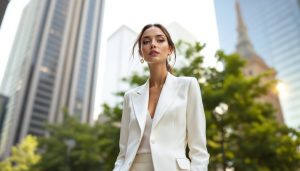 ajoutez une touche élégante à votre tenue avec une veste blanche intemporelle. découvrez comment cet incontournable de la mode peut transformer votre look pour toutes les occasions.
